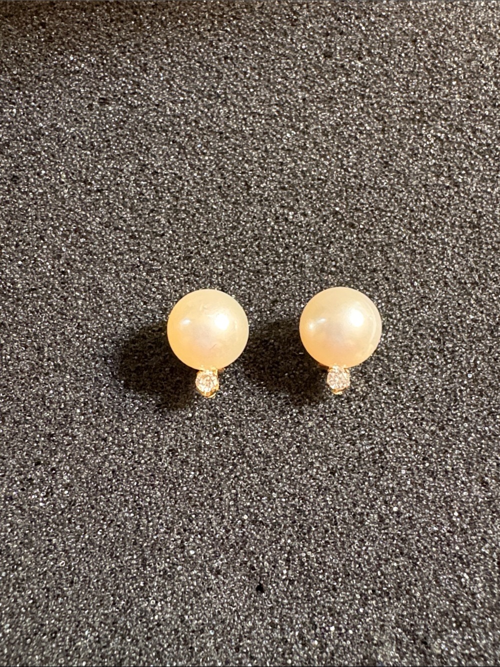 Classic Cultures Pearl with Diamond Accent Stud Earrings | 14k gold